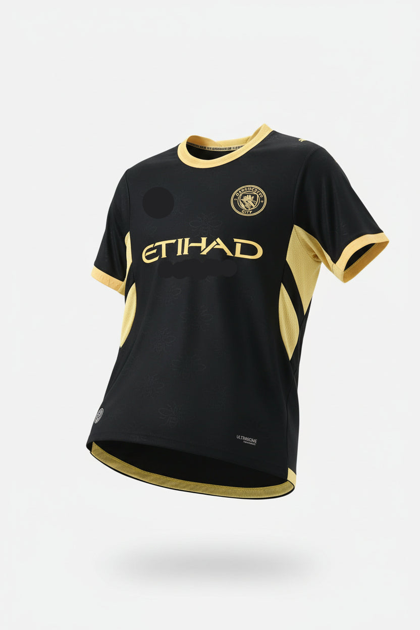 City Away Match Kit 2026-27 | Player Edition (Black & Yellow)