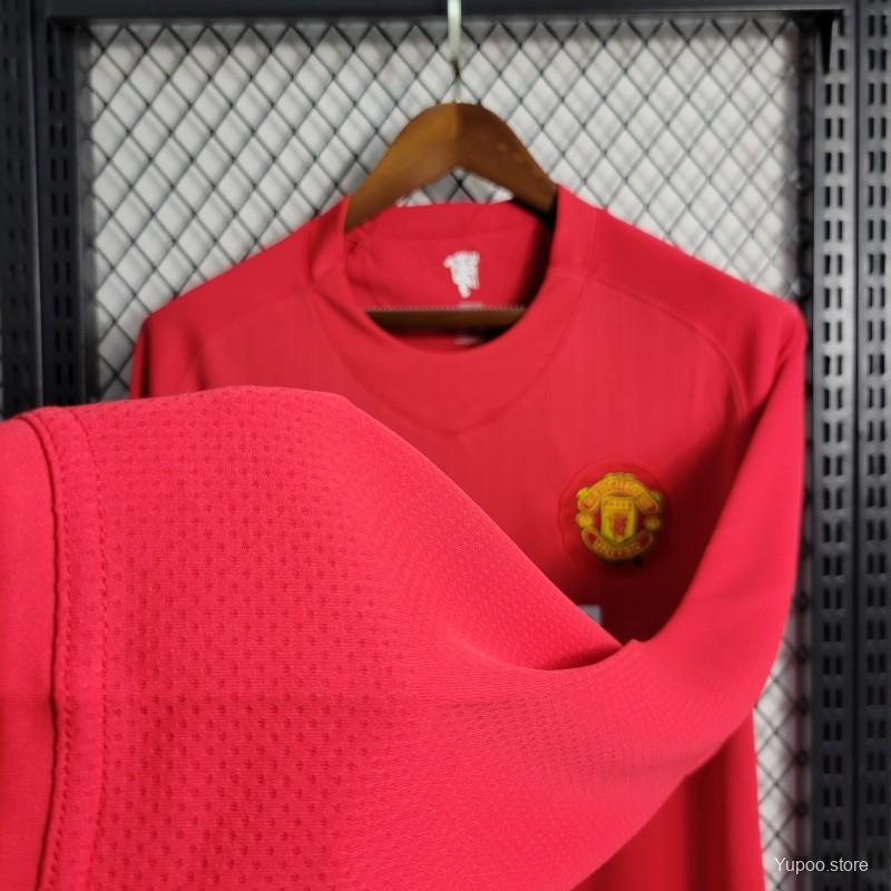Man United Home 2007-08 – Retro Jersey Full Sleeves