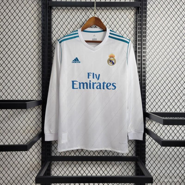 Real Madrid 2017/18 Home Full Sleeve Retro