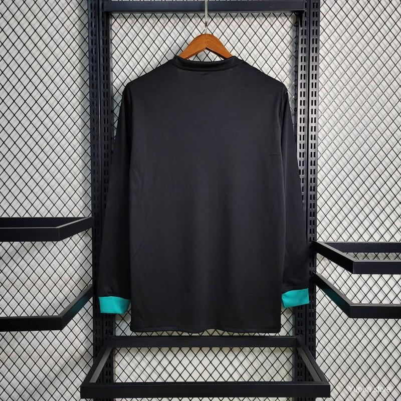 Real Madrid 2017/18  Black Retro Full Sleeve
