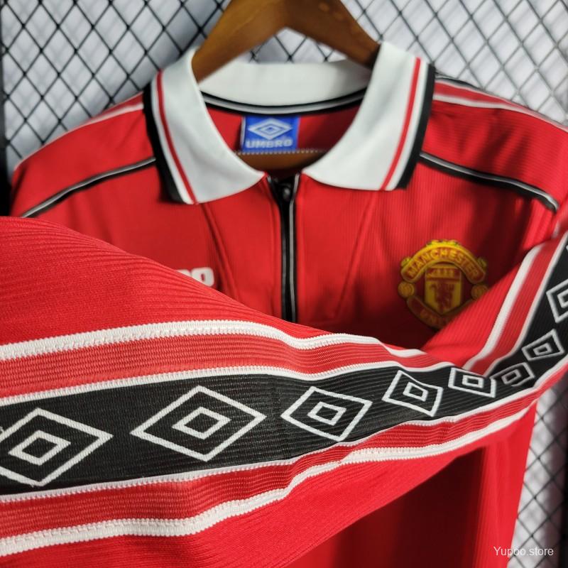 Man United Home 1998 /99 Retro Shirt Full Sleeves