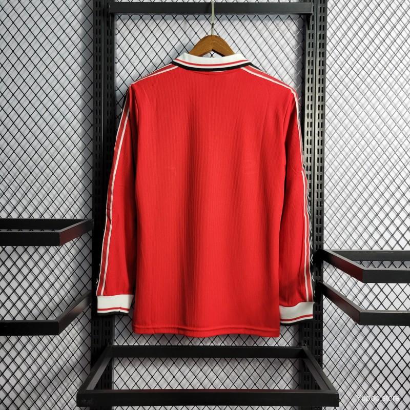 Man United Home 1998 /99 Retro Shirt Full Sleeves