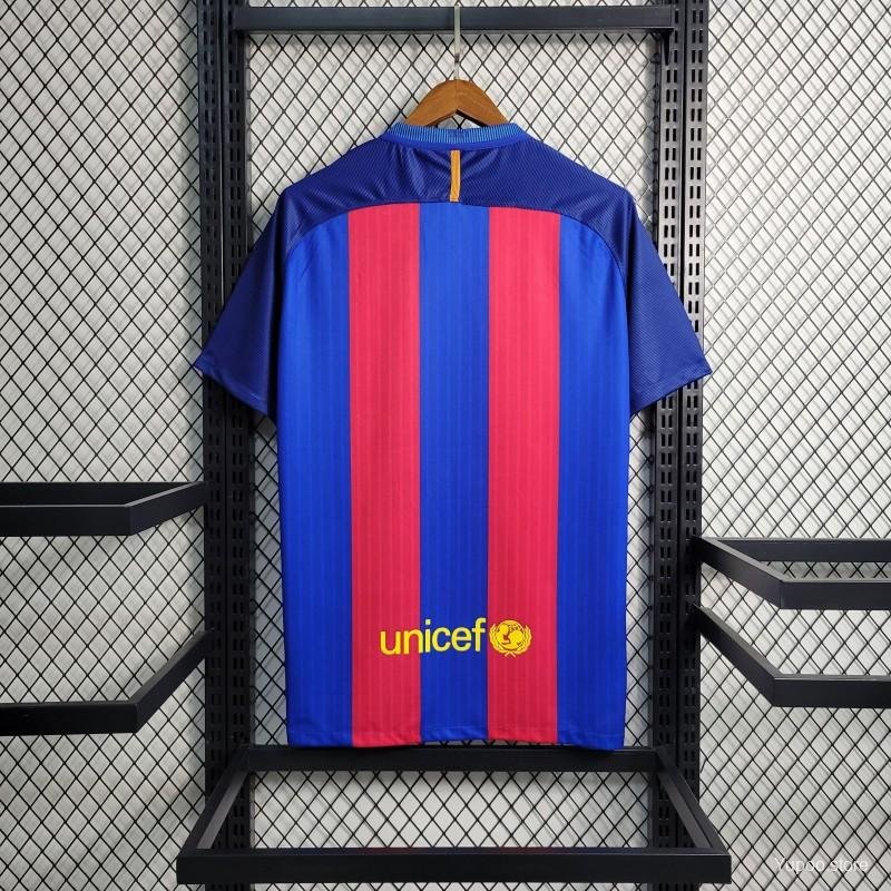 Fc Barcelona Home 2016-17 Retro Jersey