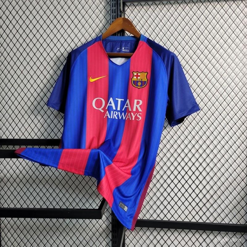 Fc Barcelona Home 2016-17 Retro Jersey