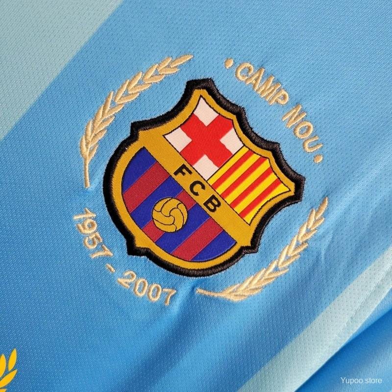 Fc Barcelona Away 2007-08 Retro Jersey