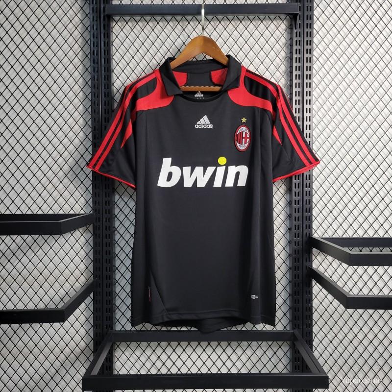 Ac Milan Third Black 2007/08 Retro Shirt