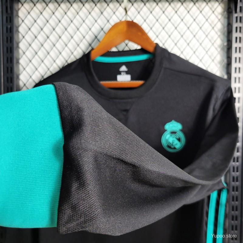 Real Madrid 2017/18  Black Retro Full Sleeve
