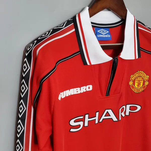 Manchester United Home 1998 – Retro Shirt (Full Sleeves) - Image 2