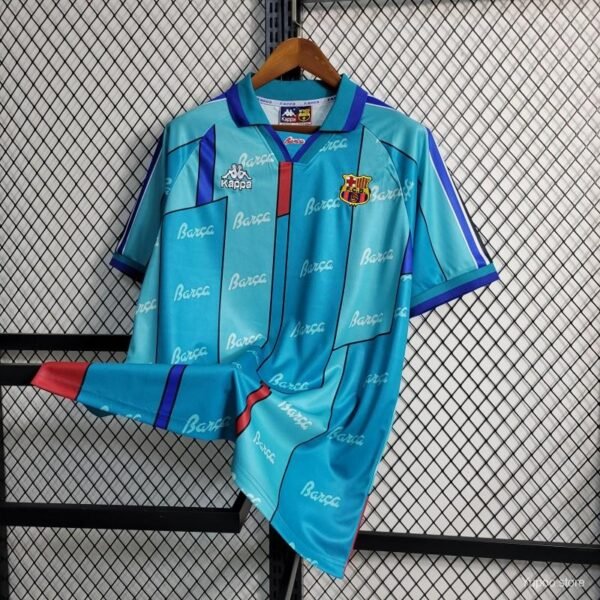 Barcelona Away 1996 Retro Shirt - Image 2