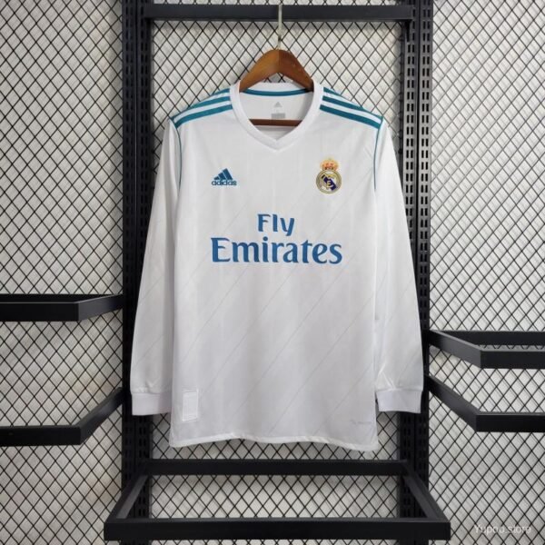 Real Madrid Home 2017-18 Full Sleeve Retro Jersey